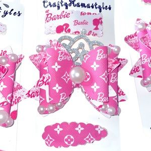 Barbie hairbow Bow only (5$)or hairbow and clip set (12$)